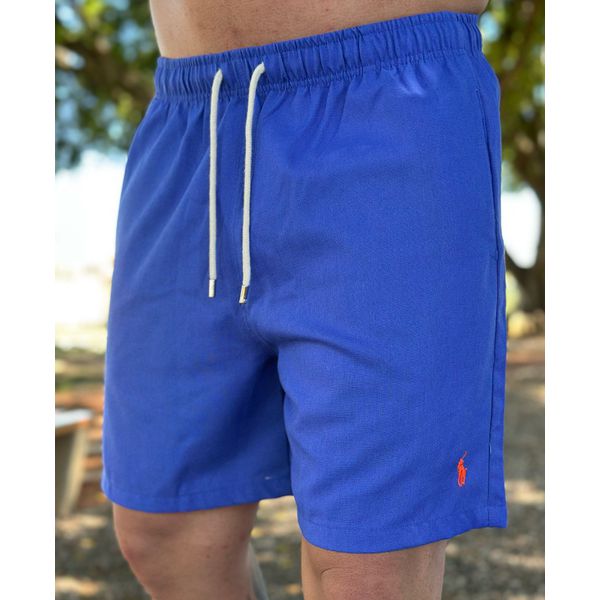Bermuda Linho Peruano PRL Azul
