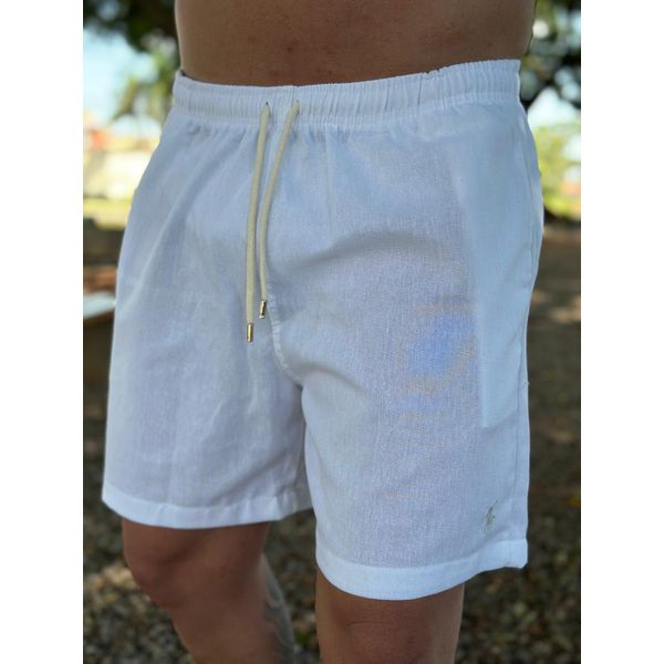 Bermuda Linho Peruano PRL Branco