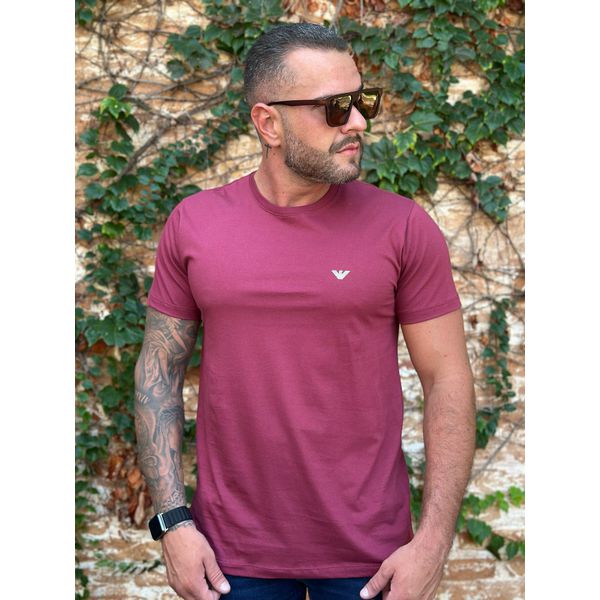 Camiseta Armani Vinho