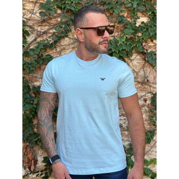 Camiseta Armani Azul Bebê