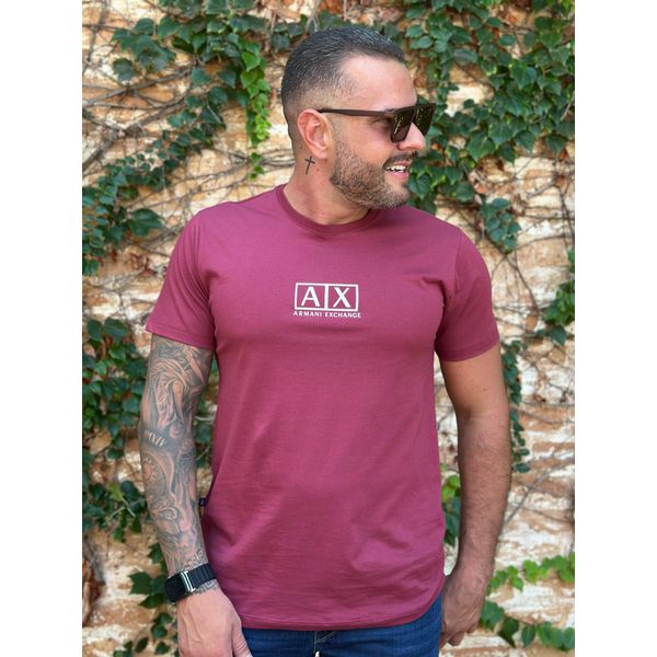 Camiseta Armani Vinho