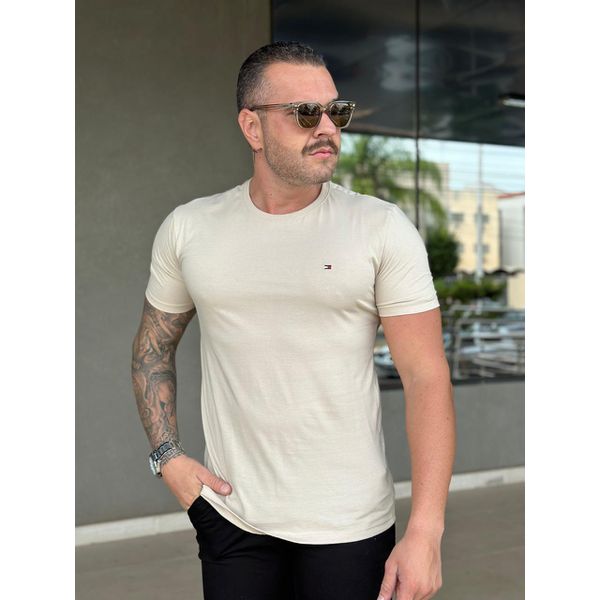 Camiseta TH Bege