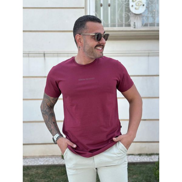 Camiseta Armani Vinho