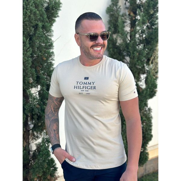 Camiseta TH Caqui