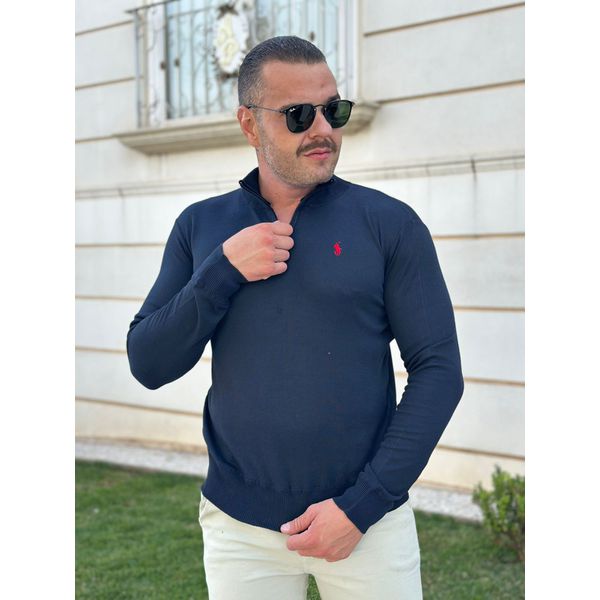 Suéter Zíper PRL Azul