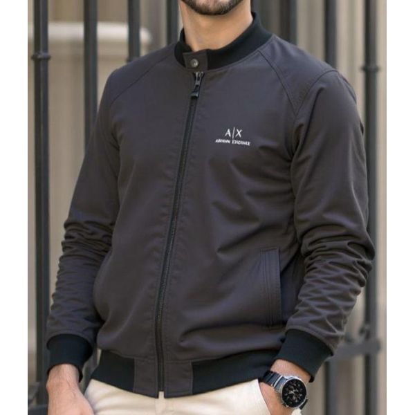 Jaqueta Zíper Armani Preto
