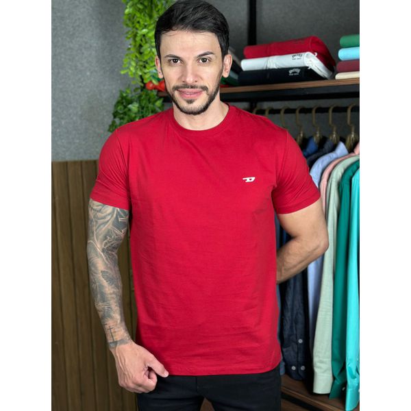 Camiseta Diesel Vermelho
