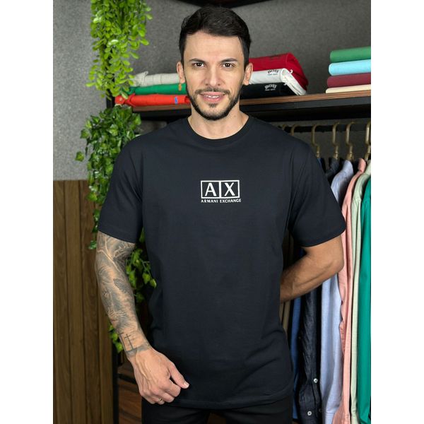 camiseta Armani Preto. 