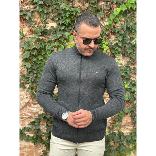 Jaqueta Zíper TH Chumbo