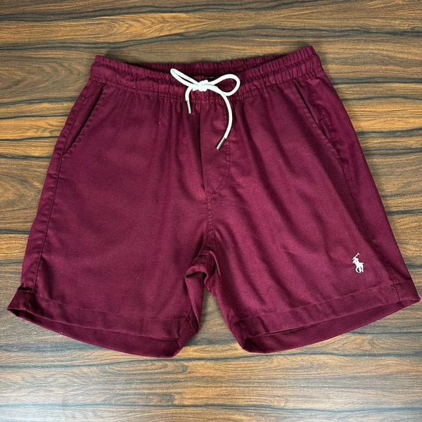 Bermuda Linho Peruano PRL Vinho. 