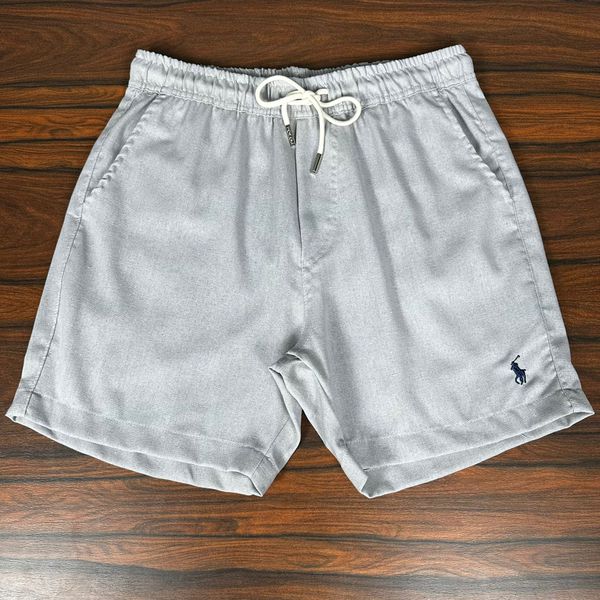 Bermuda Linho Peruano PRL Cinza.