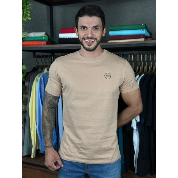 Camiseta Armani Bege.