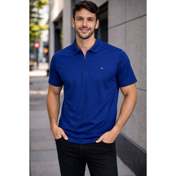 Polo Poliamida TH Azul 