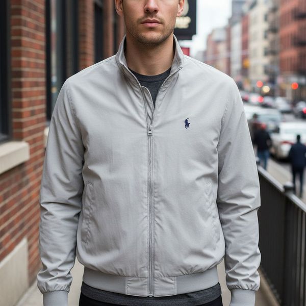 Jaqueta Zíper PRL Cinza