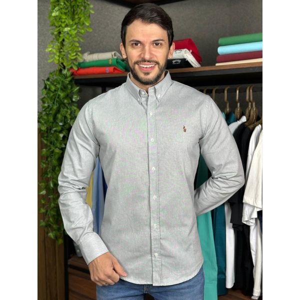 Camisa Manga Longa PRL Cinza