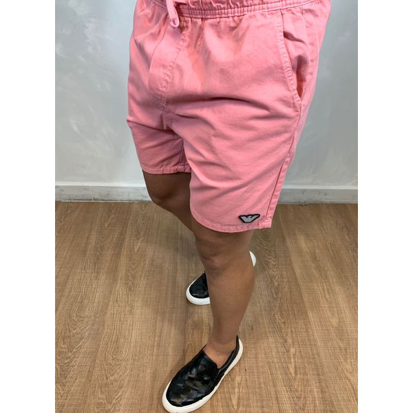 Short Sarja Armani Rosa