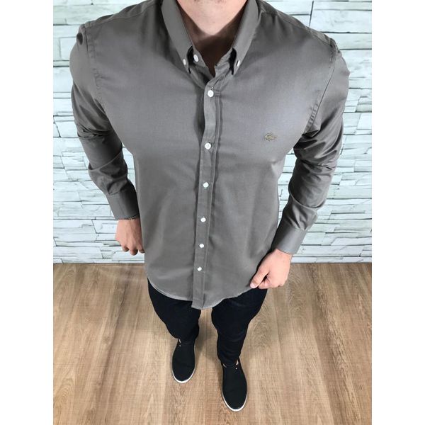 Camisa Manga Longa LCT Marrom
