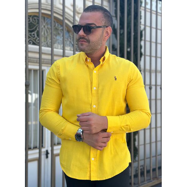 Camisa Manga Longa PRL Amarelo