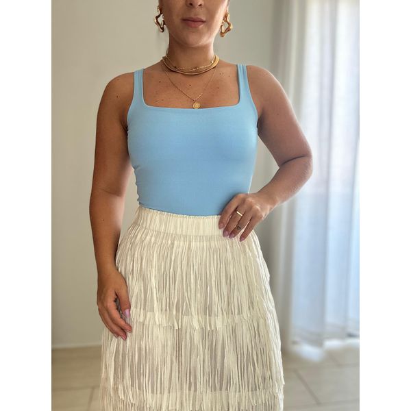 Body Alice Decote nas Costas Azul