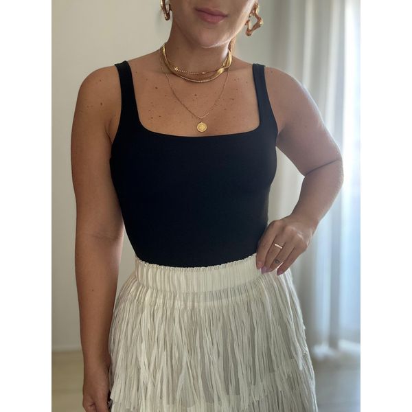 Body Alice Decote nas Costas Preta