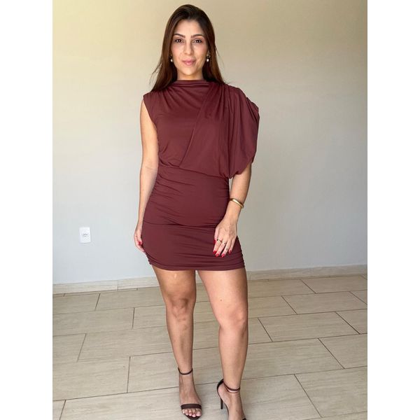 Vestido Stella Marrom