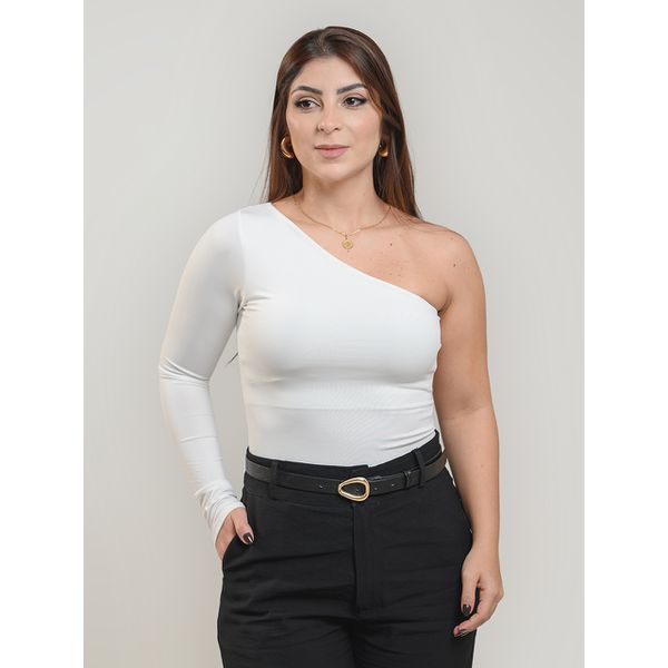 Blusa Rafa Nula Manga Branca