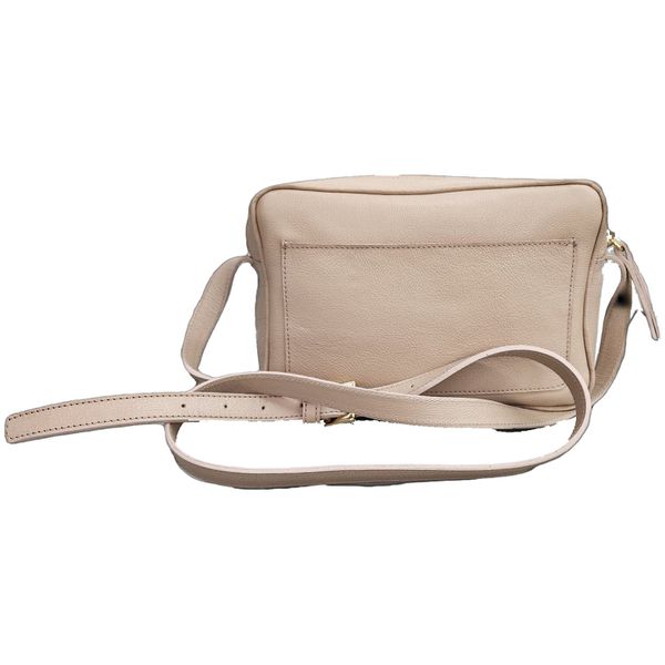 Bolsa Feminina Lu - Rosê - COURO LEGÍTIMO