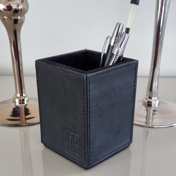 Porta Lápis WorkSpace - PRETO - Couro Legítimo