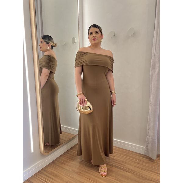 Vestido Milena Marrom