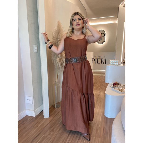Vestido Aura Marrom 
