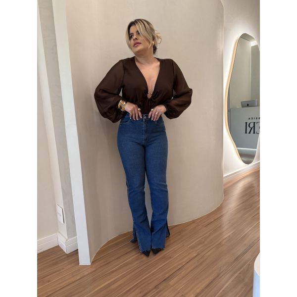 Calça Jeans Reta Cris 