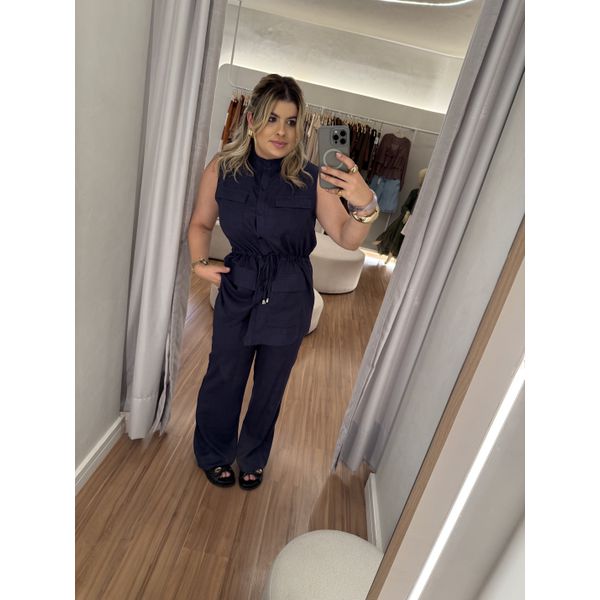 Conjunto Jasmini Azul Marinho 
