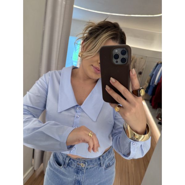 Camisa Giovana Azul 