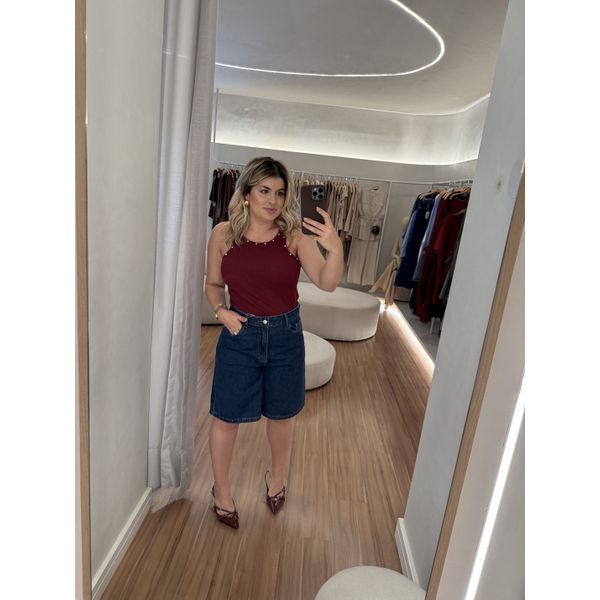 Jorts Jeans Melissa Escura 