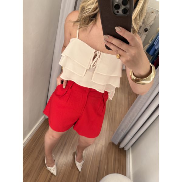 Shorts Julia Vermelho