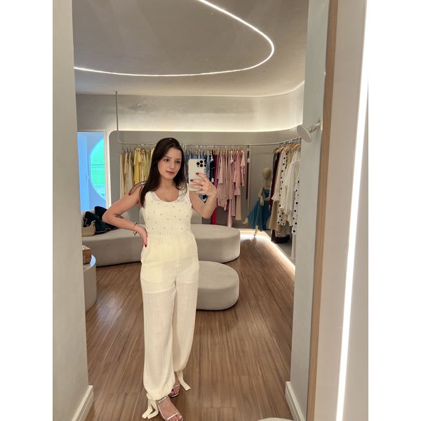 Calça Aladim Juliete Off White