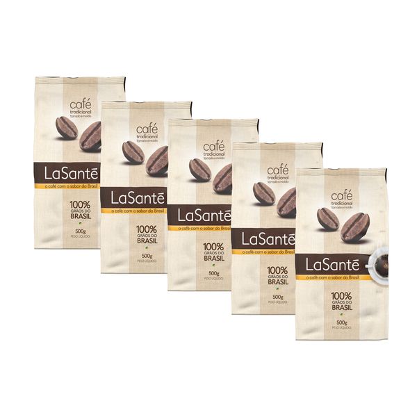 Combo com 5 Cafés Tradicional Pouch 500g