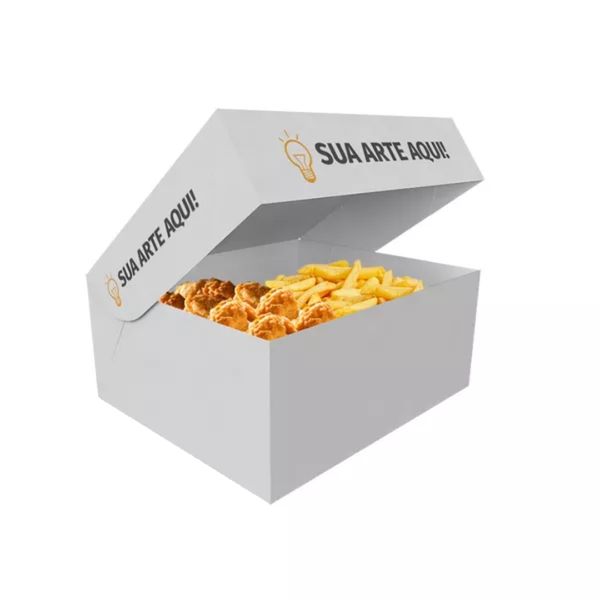 -CAIXA PARA FRITURAS DELIVERY GRANDE PERSONALIZADA