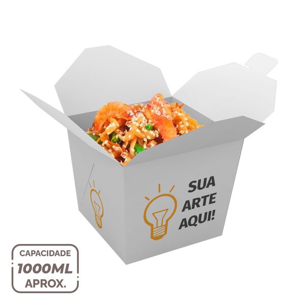 EMBALAGEM BOX ANTIVAZAMENTO YAKISOBA COMIDA JAPONESA 1000ML PERSONALIZADA - 3000 UNIDADES 