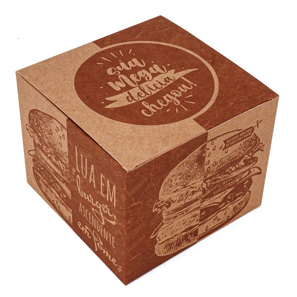 CAIXA LANCHE HAMBURGUER EXTRA GRANDE KRAFT GOURMET- 50 UNIDADES