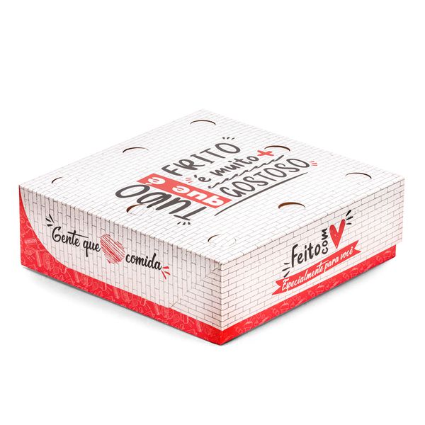 CAIXA PARA FRITURAS DELIVERY PEQUENA RED GOURMET - 50 UNIDADES