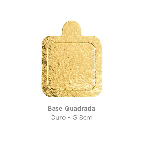 BASE PARA DOCES GRANDE OURO QUADRADA | 25 UN