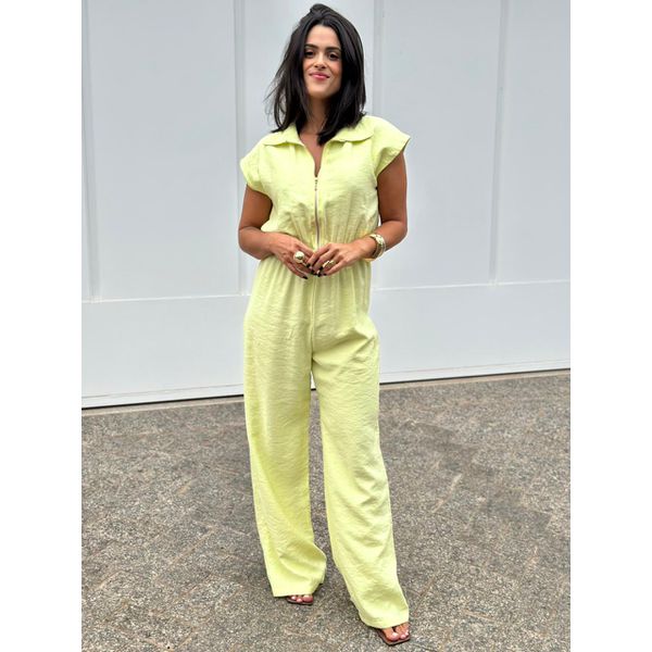 Macacão Feminino Lima Zíper Frontal