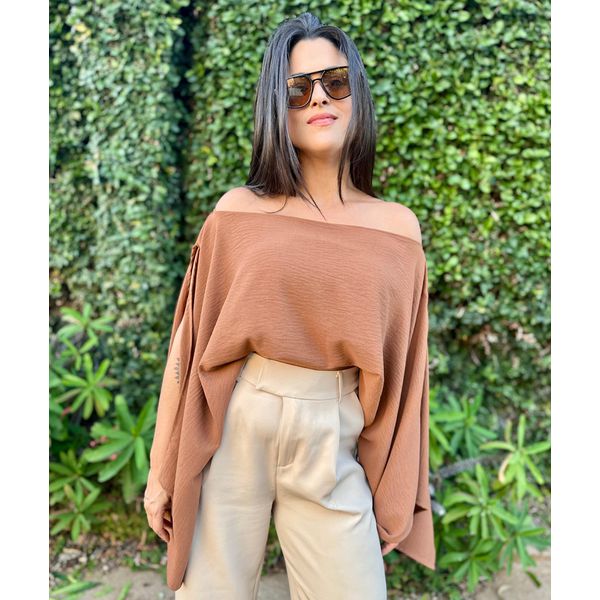 Blusa Capa Caramelo Serena 