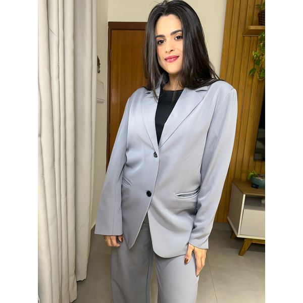 Blazer Oversized Cinza 