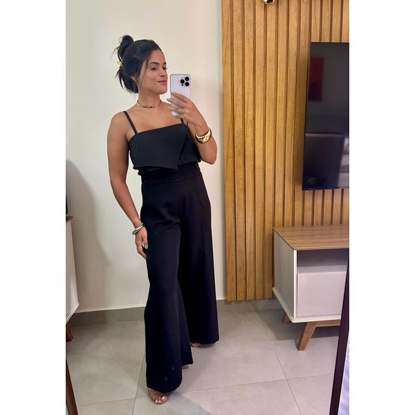 Macacão Pantacourt Preto