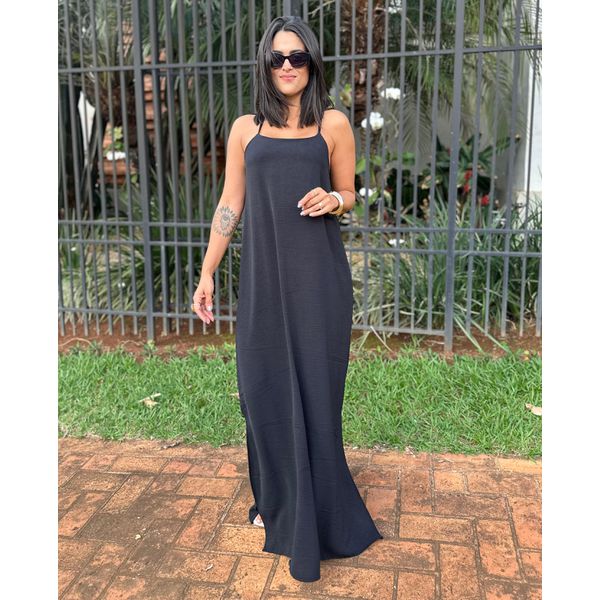 Vestido Julia Longo Preto 