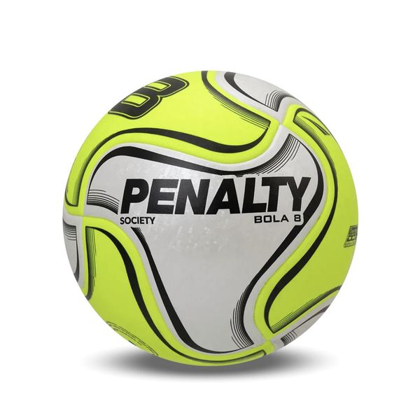 Bola Penalty Society 8X Branco/Amarelo