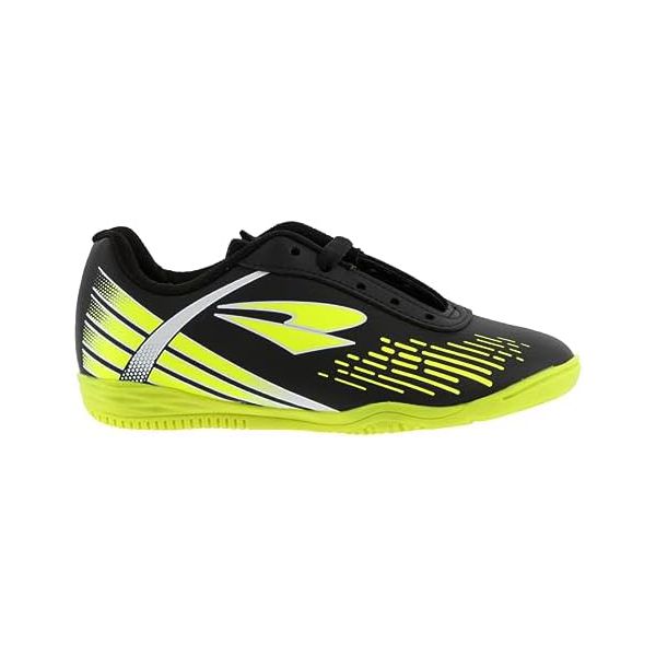 Chuteira Futsal Dray Foorcy Infantil Preto e Verde Limão 