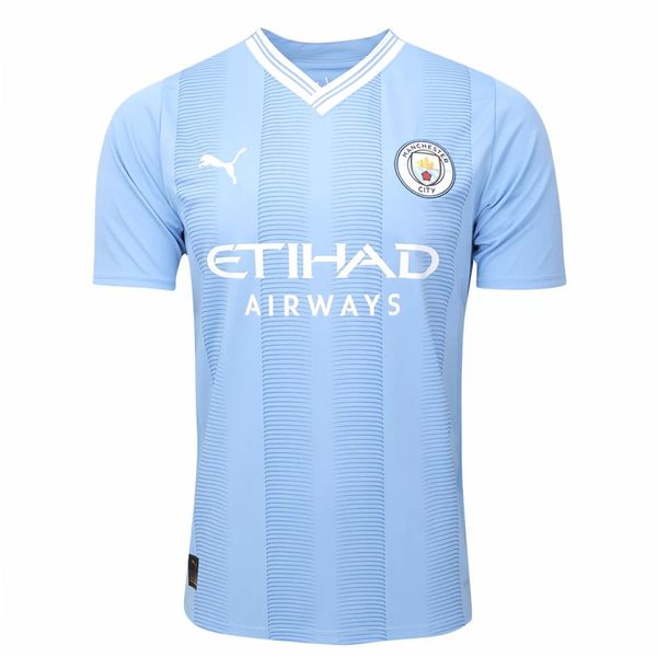 Camisa Puma Manchester City Home 23/24 Torcedor Masculina s/n° Azul Claro/Branco